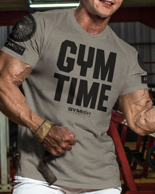 019. GYM TIME - I'll BE BACK Workout T-Shirt - Gymish - - #Gym Shirts# - - #Workout T-Shirts#