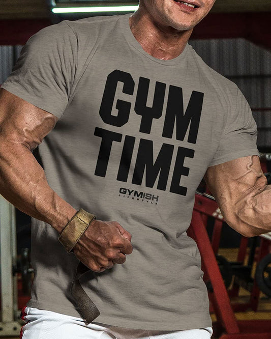 019. GYM TIME - I'll BE BACK Workout T-Shirt - Gymish - - #Gym Shirts# - - #Workout T-Shirts#