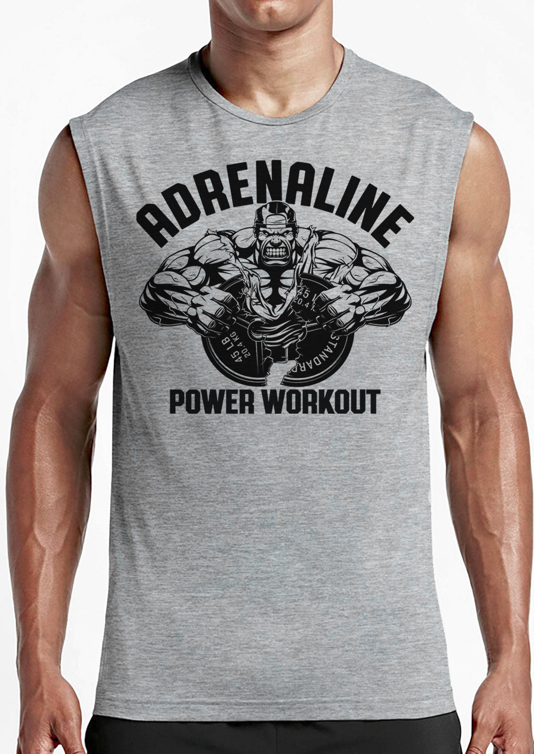 020. Adrenaline Power Workout Muscle Tank Top for Men T-Shirt GYMISH LIFESTYLE