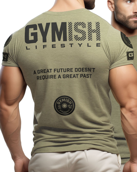 125. GYMISH Great Future Back Design Funny Workout Gym T-Shirt for Men T-Shirt GYMISH LIFESTYLE