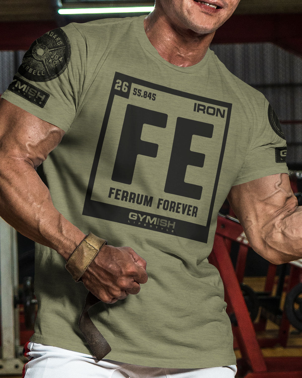 127. Ferrum Forever Funny Motivational Workout Gym T-Shirt for Men T-Shirt GYMISH LIFESTYLE