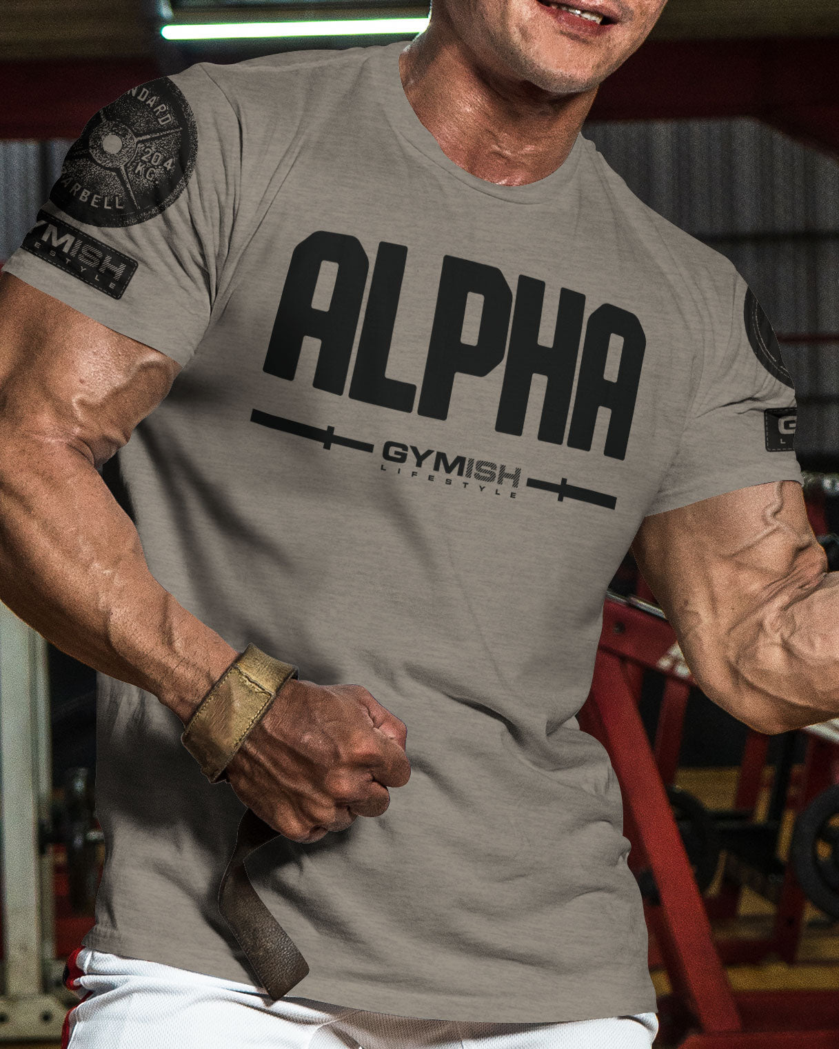 133. Alpha Funny Motivational Workout Gym T-Shirt for Men T-Shirt GYMISH LIFESTYLE