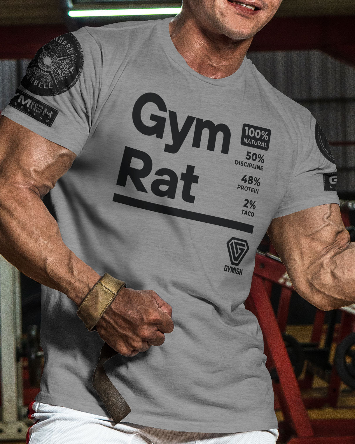 105. Gym Rat Funny Workout T-Shirt for Men T-Shirt GYMISH LIFESTYLE