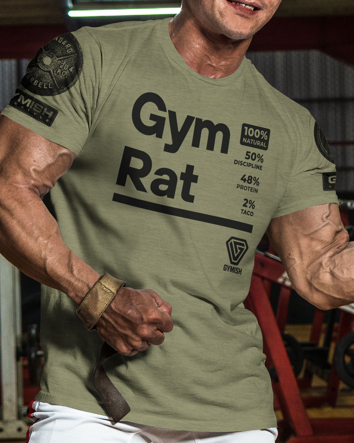 105. Gym Rat Funny Workout T-Shirt for Men T-Shirt GYMISH LIFESTYLE