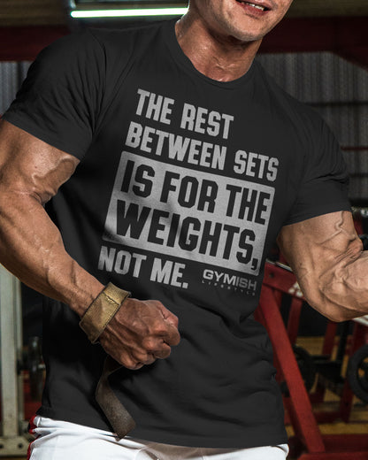 109. Rest Between Sets Funny Motivational Workout Gym T-Shirt for Men T-Shirt GYMISH LIFESTYLE