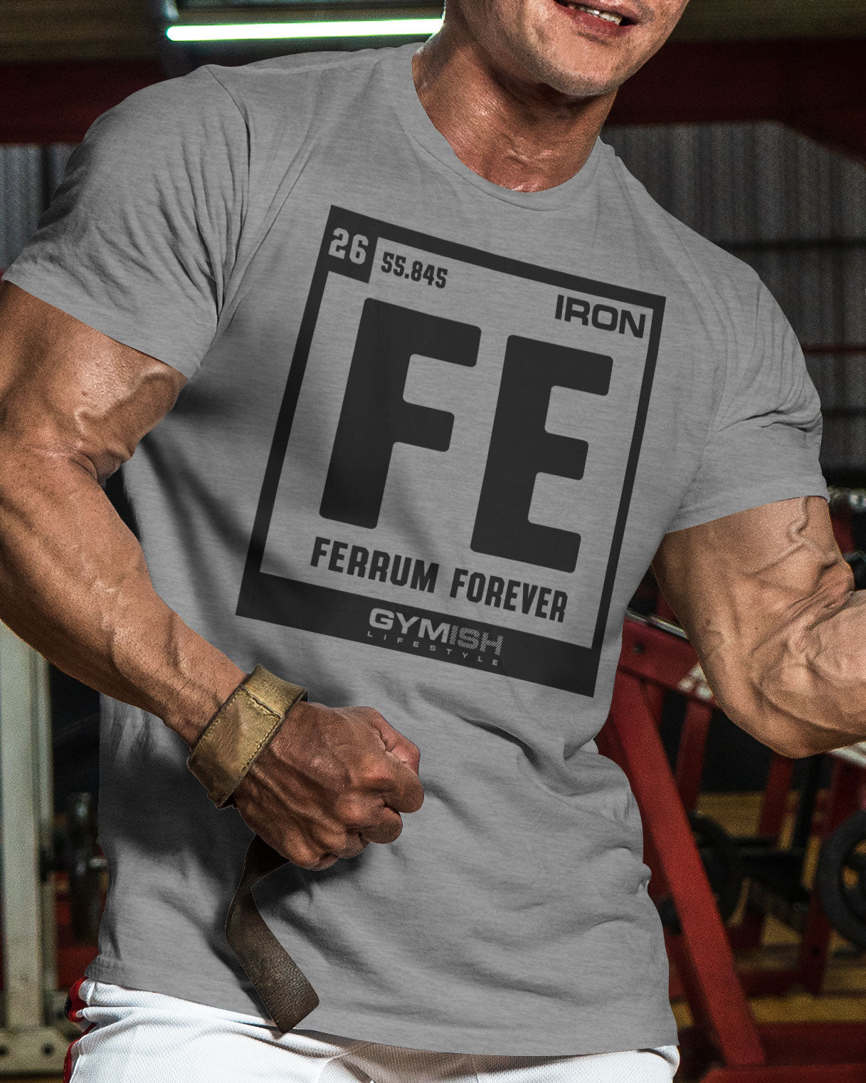 127. Ferrum Forever Funny Motivational Workout Gym T-Shirt for Men T-Shirt GYMISH LIFESTYLE