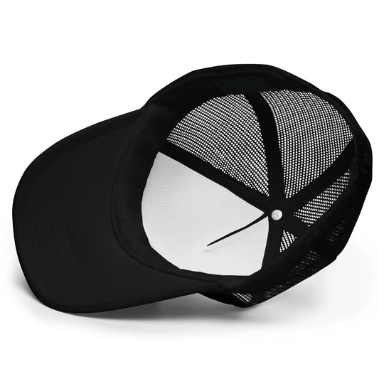 GYMISH Dumbbell Gym Hat for Men, Weight Plate Patch Snapback, 6 Panel Laser Vented Workout Cap