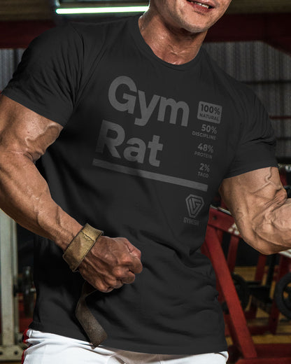 105. Gym Rat Funny Workout T-Shirt for Men T-Shirt GYMISH LIFESTYLE