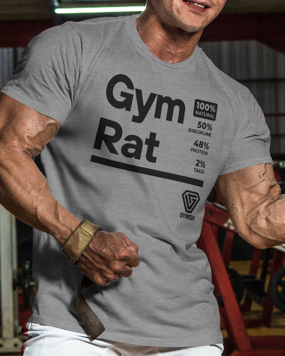 105. Gym Rat Funny Workout T-Shirt for Men T-Shirt GYMISH LIFESTYLE