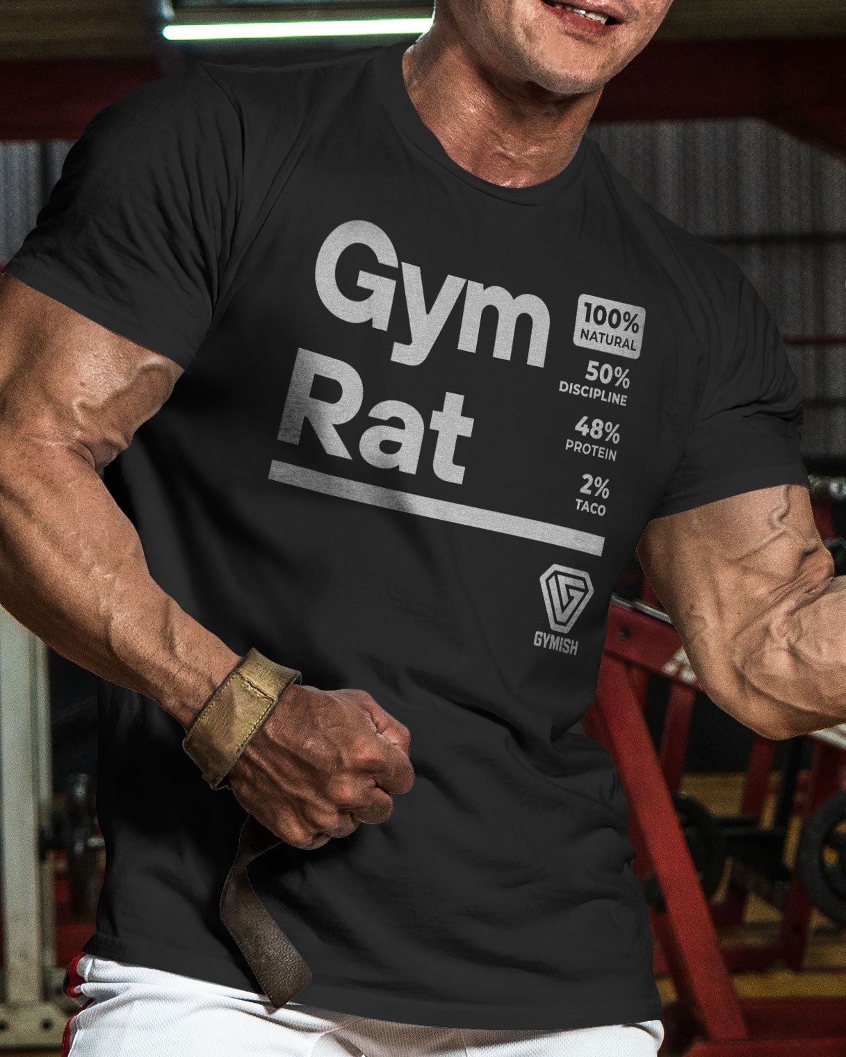 105. Gym Rat Funny Workout T-Shirt for Men T-Shirt GYMISH LIFESTYLE