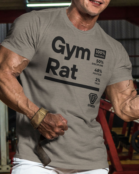 105. Gym Rat Funny Workout T-Shirt for Men T-Shirt GYMISH LIFESTYLE