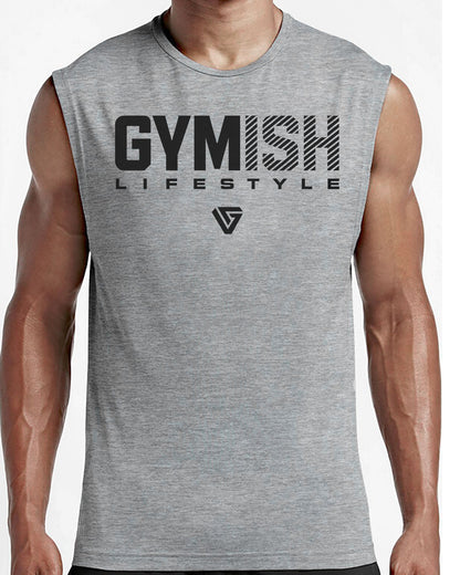 047. Gymish Lifestyle Workout Muscle Tank Top for Men