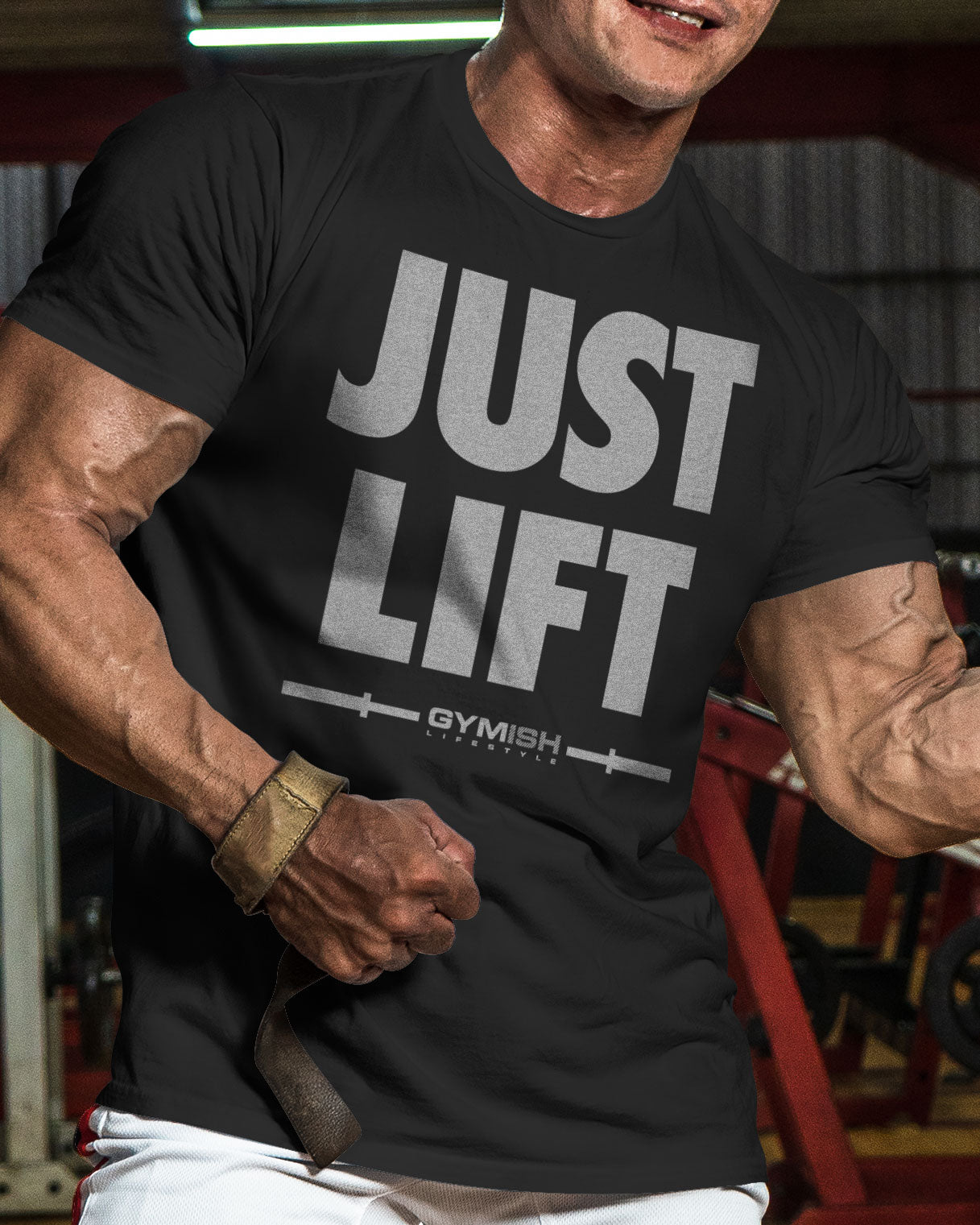 114. Just Lift Funny Motivational Workout Gym T-Shirt for Men T-Shirt GYMISH LIFESTYLE