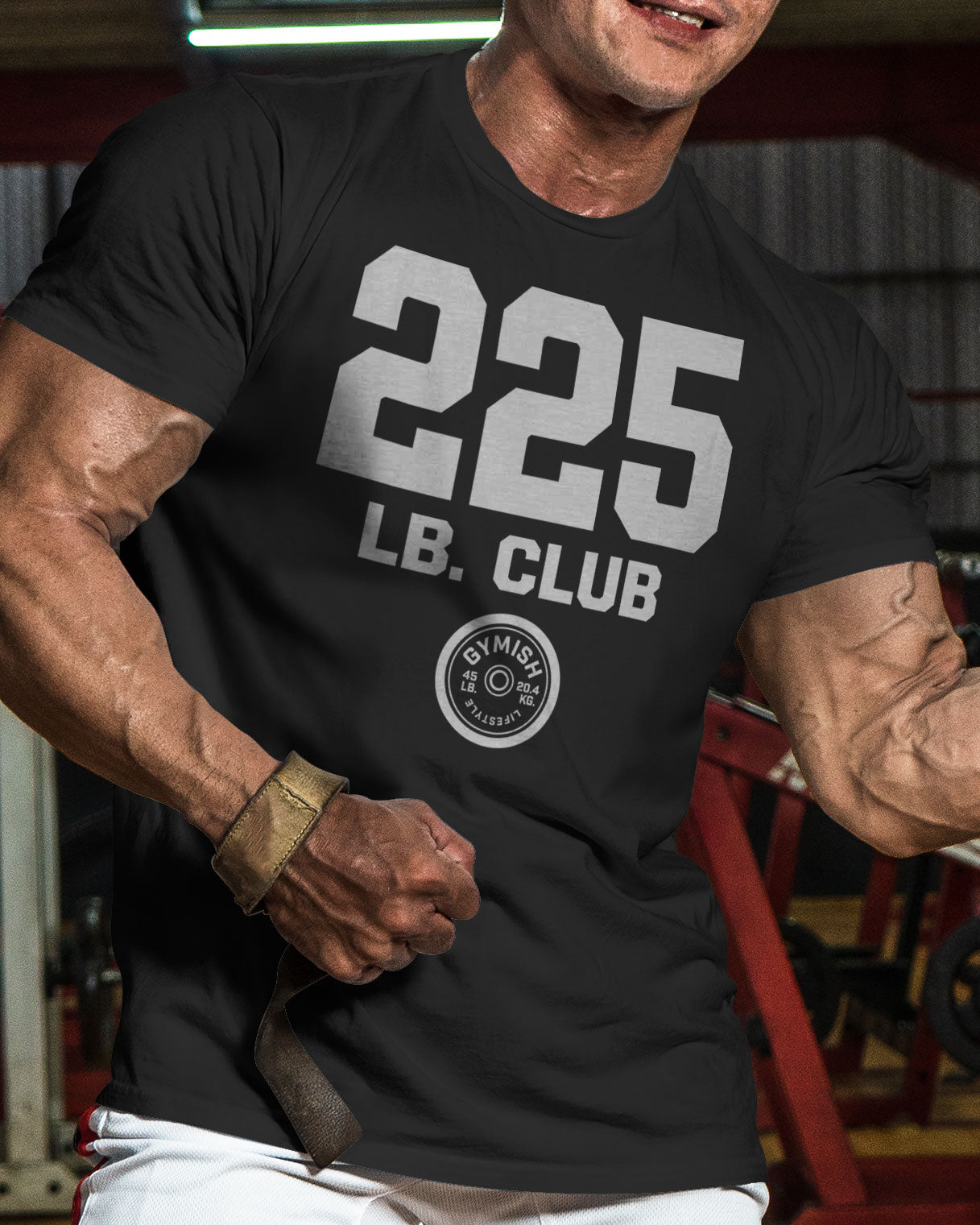 152. 225 Club Funny Motivational Workout Gym T-Shirt for Men T-Shirt GYMISH LIFESTYLE