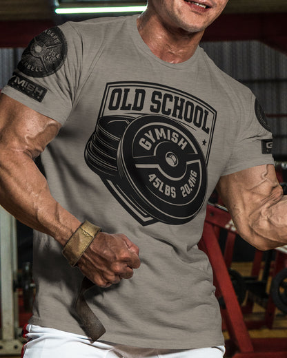 147. Old School Funny Motivational Workout Gym T-Shirt for Men T-Shirt GYMISH LIFESTYLE