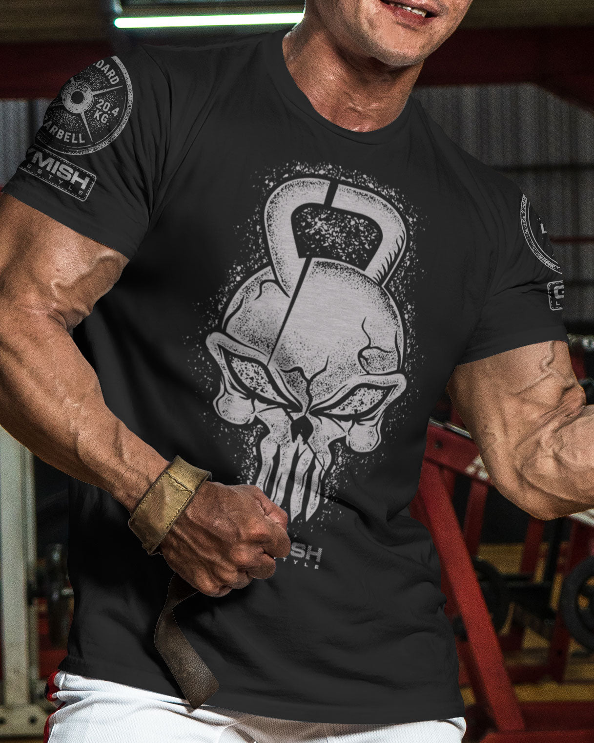 028. Gym Reaper Funny Motivational Workout Gym T-Shirt for Men T-Shirt GYMISH LIFESTYLE