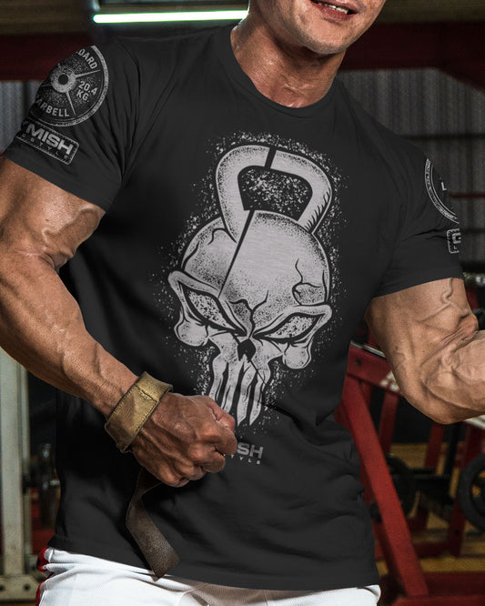 028. Gym Reaper Funny Motivational Workout Gym T-Shirt for Men T-Shirt GYMISH LIFESTYLE
