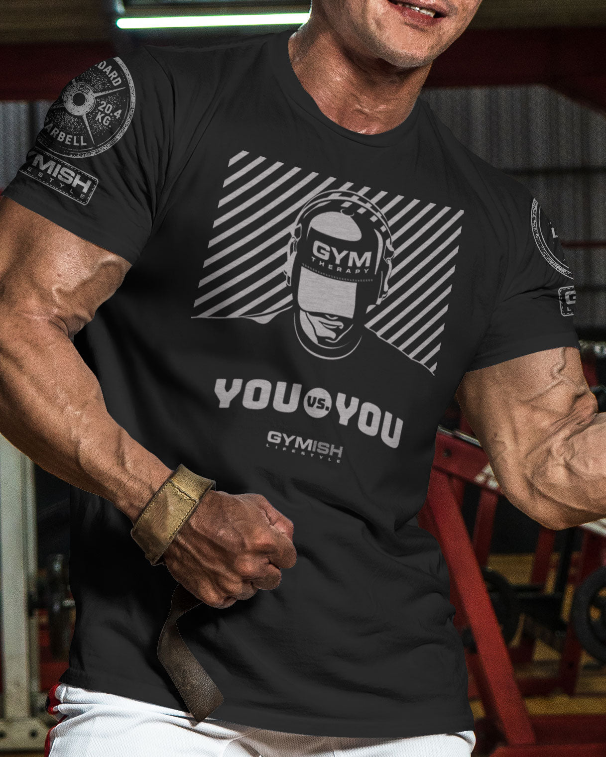 151. You vs You Funny Motivational Workout Gym T-Shirt for Men T-Shirt GYMISH LIFESTYLE