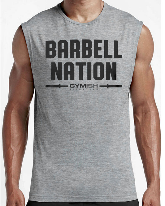 106. Barbell Nation Workout Muscle Tank Top for Men T-Shirt GYMISH LIFESTYLE