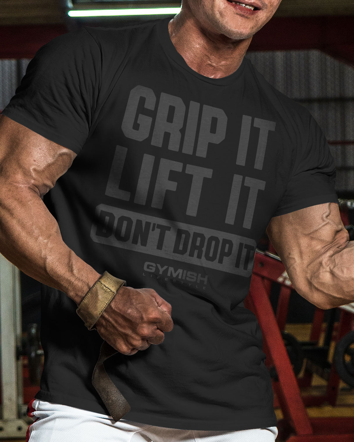 108. Grip It Funny Motivational Workout Gym T-Shirt for Men T-Shirt GYMISH LIFESTYLE