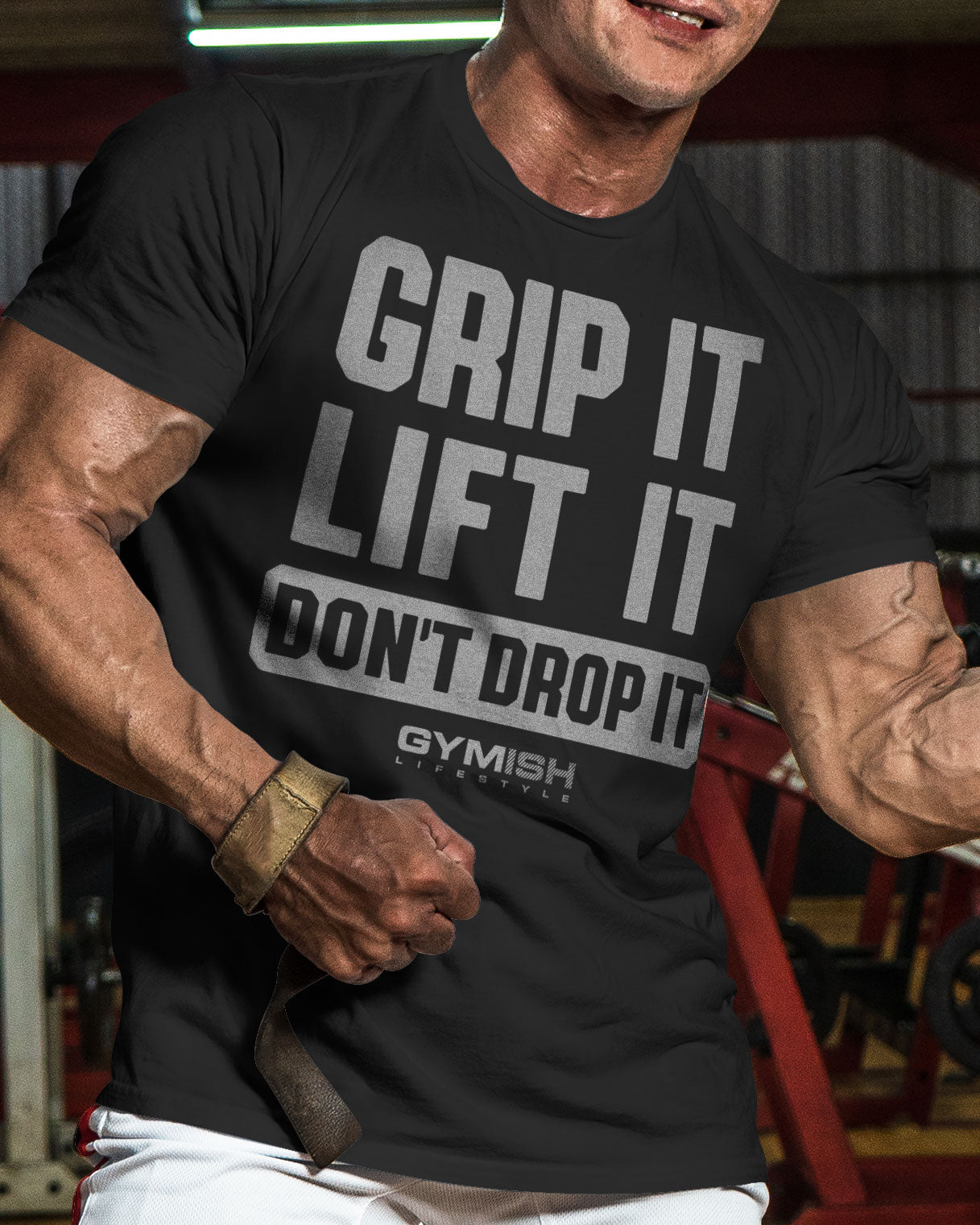 108. Grip It Funny Motivational Workout Gym T-Shirt for Men T-Shirt GYMISH LIFESTYLE