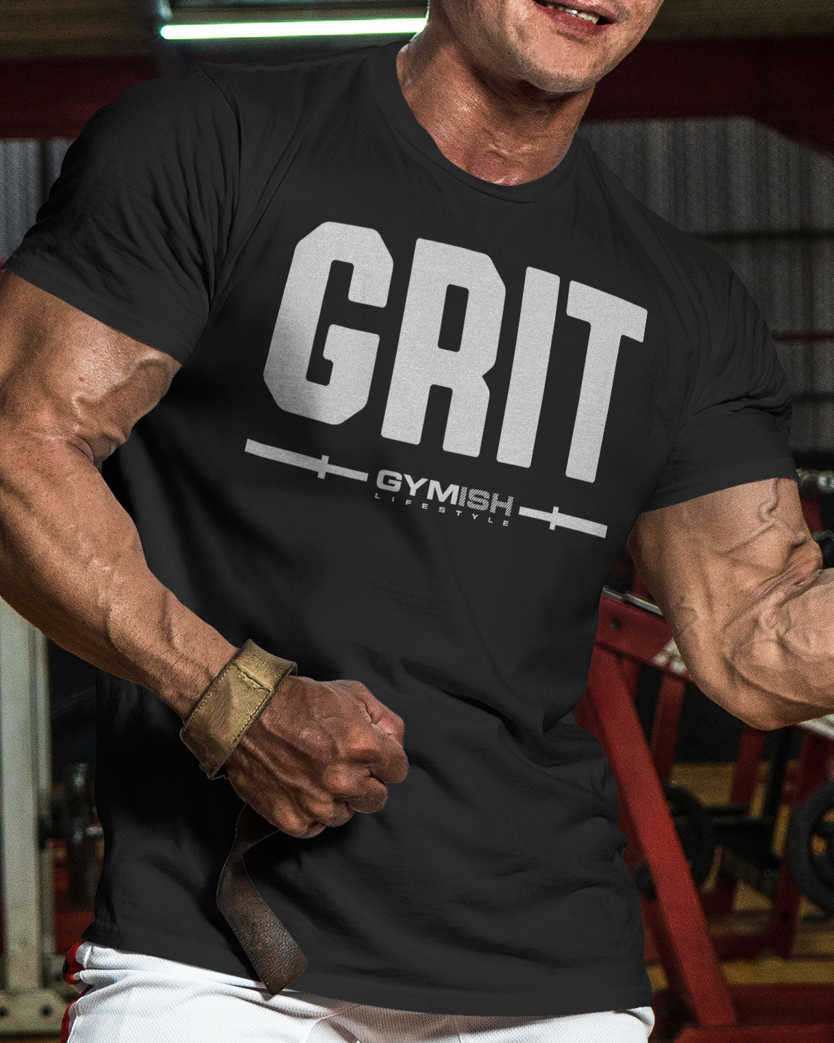 134. Grit Funny Motivational Workout Gym T-Shirt for Men T-Shirt GYMISH LIFESTYLE