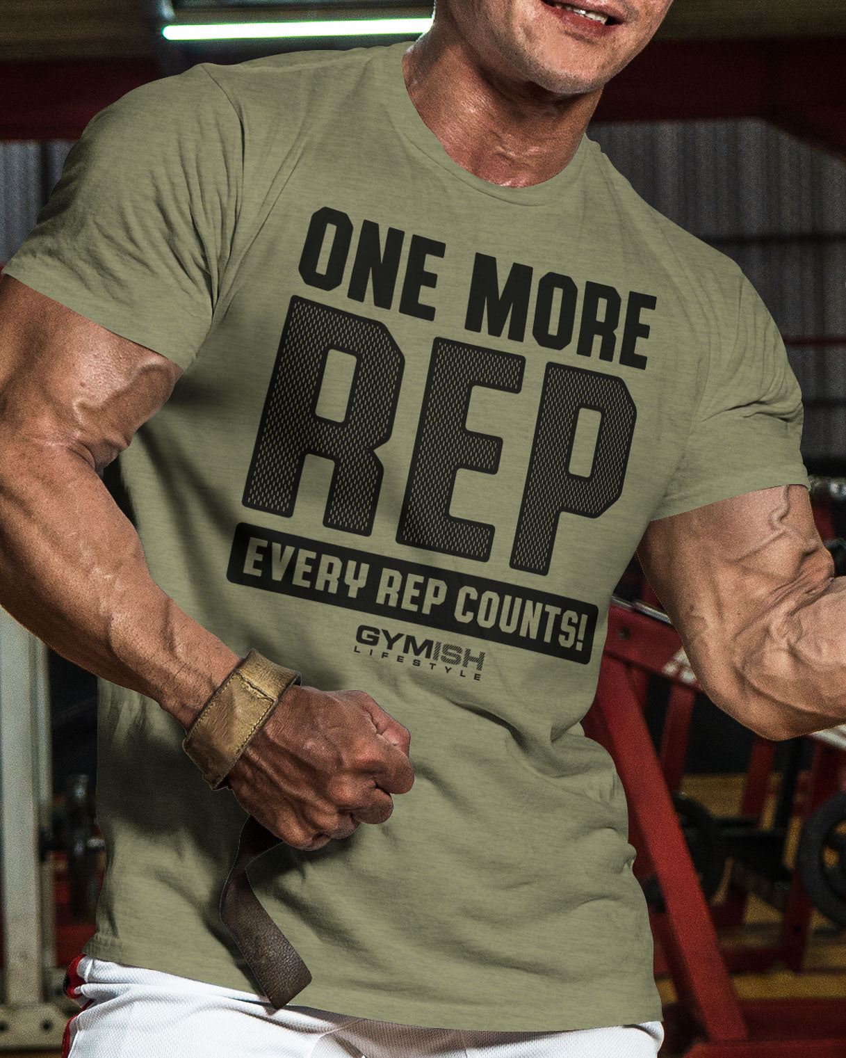 102. One More Rep Funny Workout Gym T-Shirt for Men T-Shirt GYMISH LIFESTYLE