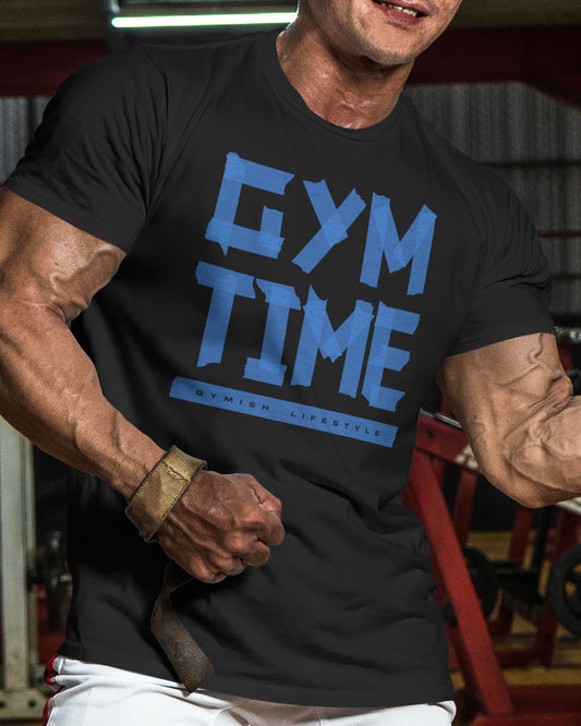 148. Gym Time Funny Motivational Workout Gym T-Shirt for Men T-Shirt GYMISH LIFESTYLE