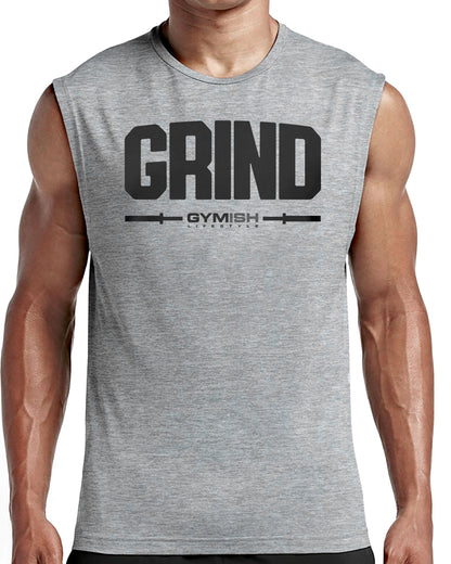 139. Grind Workout Funny Muscle Tank Top for Men T-Shirt GYMISH LIFESTYLE