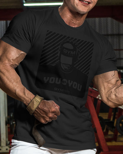 151. You vs You Funny Motivational Workout Gym T-Shirt for Men T-Shirt GYMISH LIFESTYLE