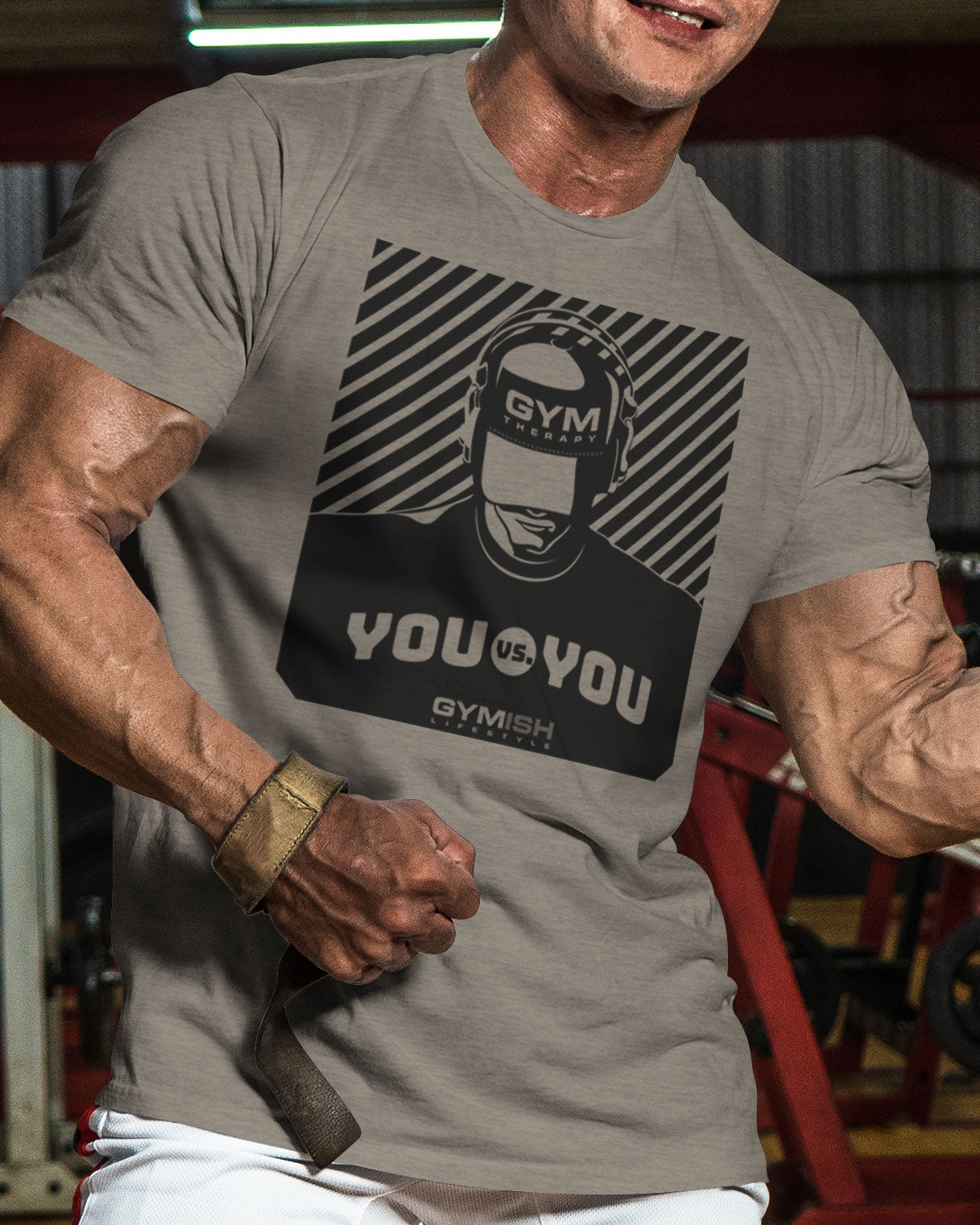 151. You vs You Funny Motivational Workout Gym T-Shirt for Men T-Shirt GYMISH LIFESTYLE