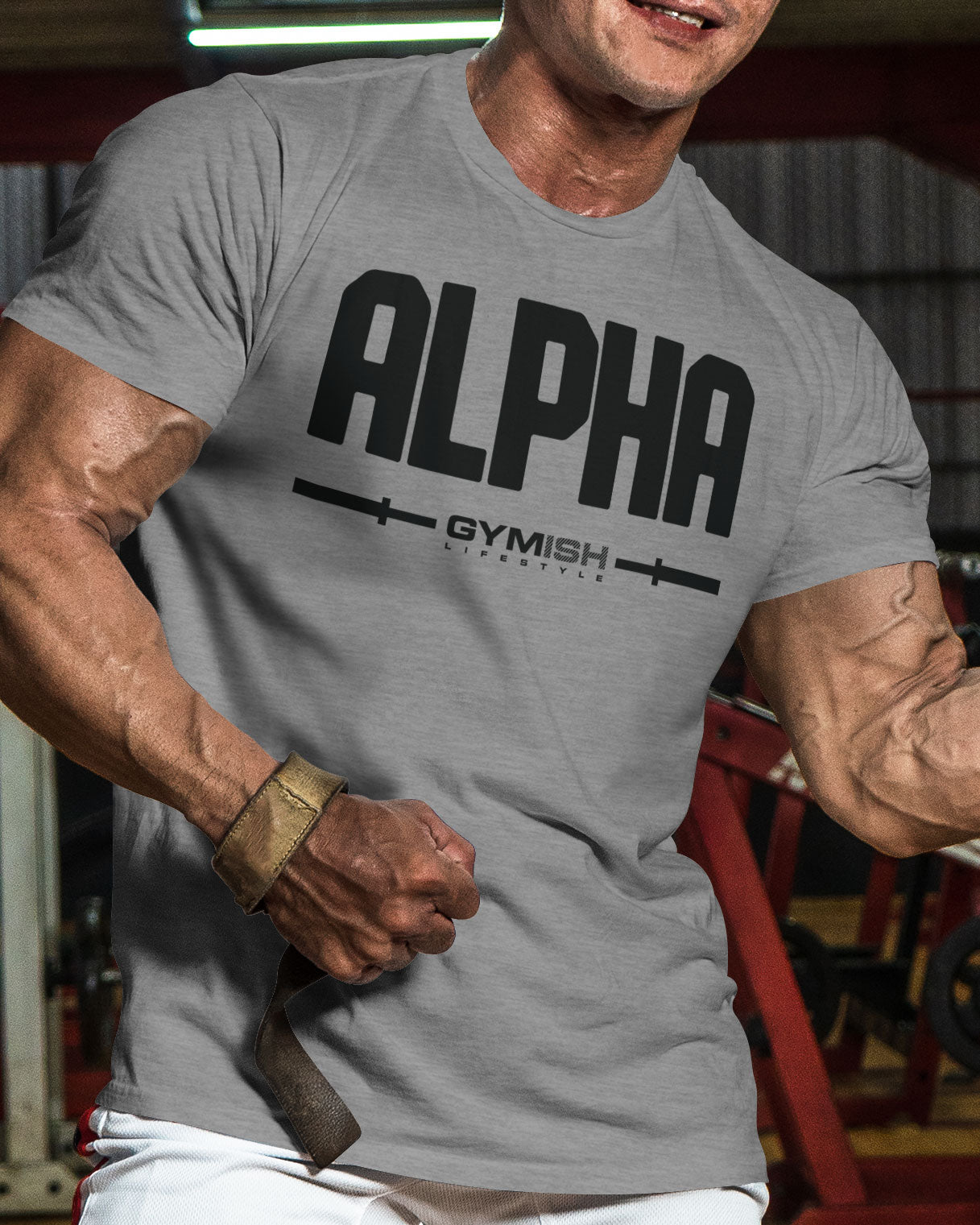 133. Alpha Funny Motivational Workout Gym T-Shirt for Men T-Shirt GYMISH LIFESTYLE
