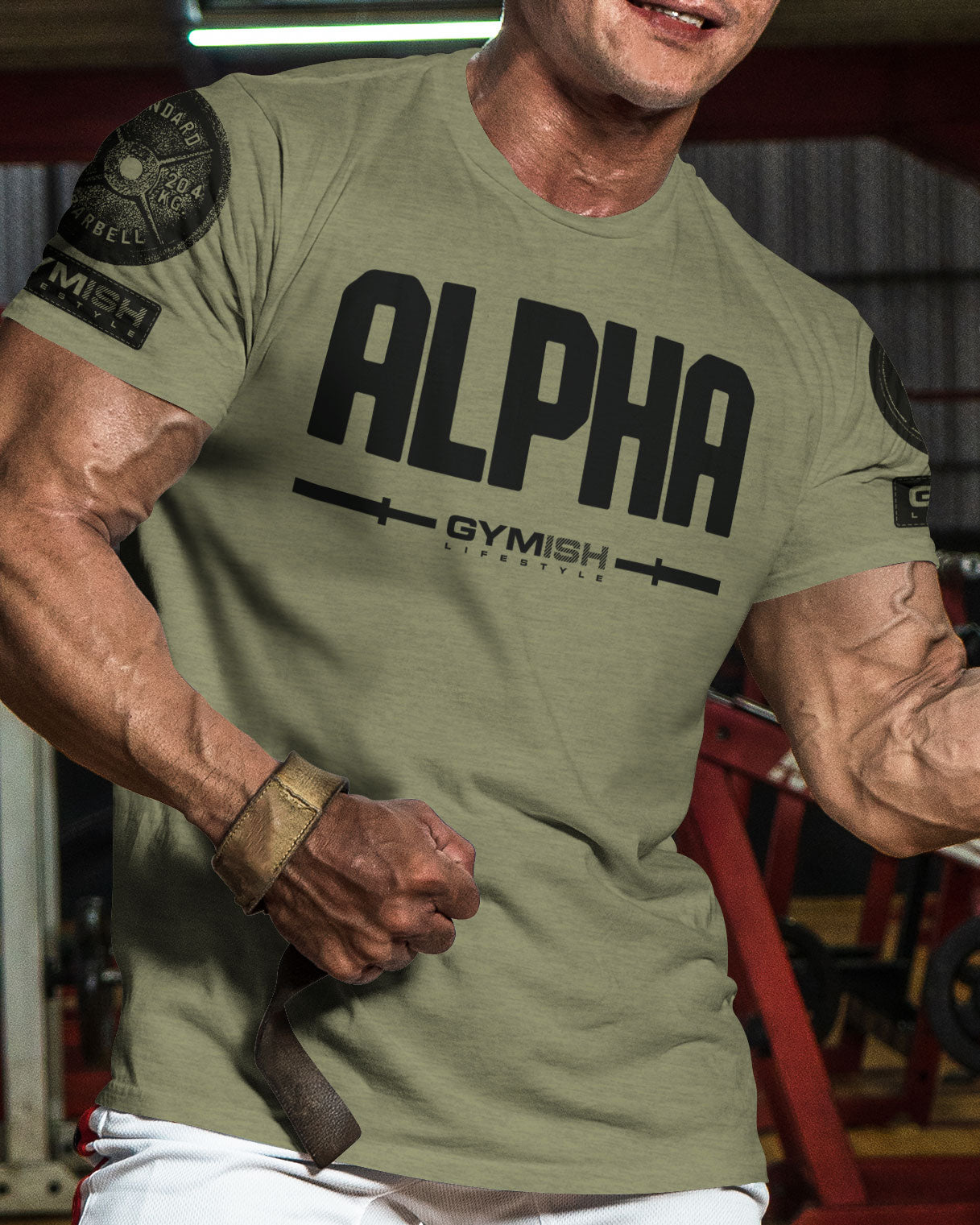 133. Alpha Funny Motivational Workout Gym T-Shirt for Men T-Shirt GYMISH LIFESTYLE