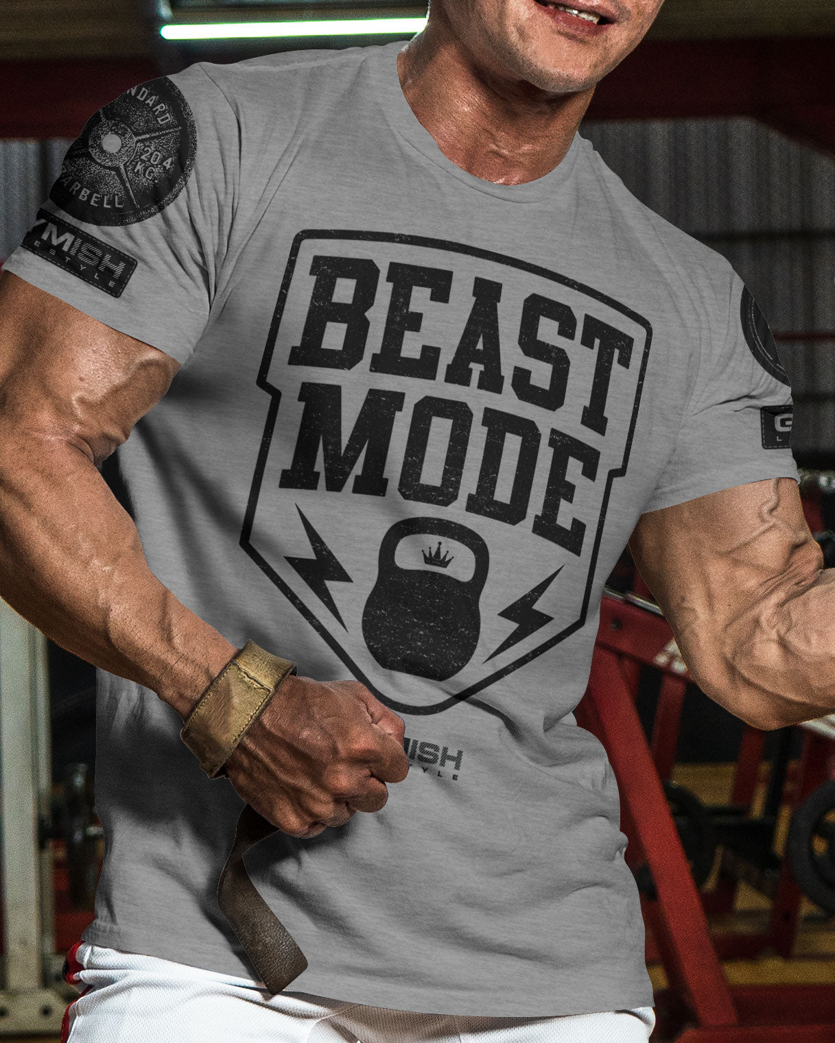 007. Beast Mode Funny Motivational Workout Gym T-Shirt for Men