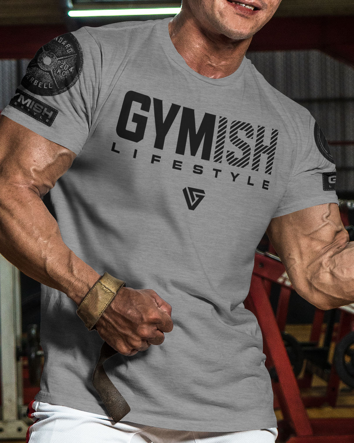 047. Gymish Lifestyle Funny Motivational Workout Gym T-Shirt for Men