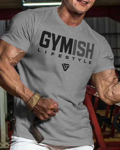 047. Gymish Lifestyle Funny Motivational Workout Gym T-Shirt for Men