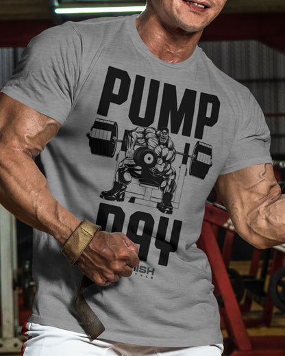 024. Pump Day Funny Motivational Workout Gym T-Shirt for Men T-Shirt GYMISH LIFESTYLE