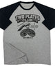 153. RAGLAN Two Plates Funny Workout Gym T-Shirt for Men