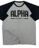 133. RAGLAN Alpha Funny Workout Gym T-Shirt for Men