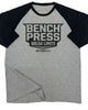 025. RAGLAN Bench Press Workout Gym T-Shirt for Men