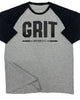 134. RAGLAN Grit Funny Workout Gym T-Shirt for Men