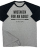 156. RAGLAN Mistaken Funny Workout Gym T-Shirt for Men