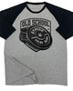 147. RAGLAN Old School Funny Workout Gym T-Shirt for Men