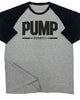 132. RAGLAN Pump Funny Workout Gym T-Shirt for Men