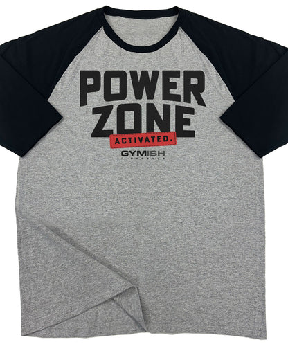 150. RAGLAN Activated Funny Workout Gym T-Shirt for Men T-Shirt Grey T-Shirt GYMISH LIFESTYLE
