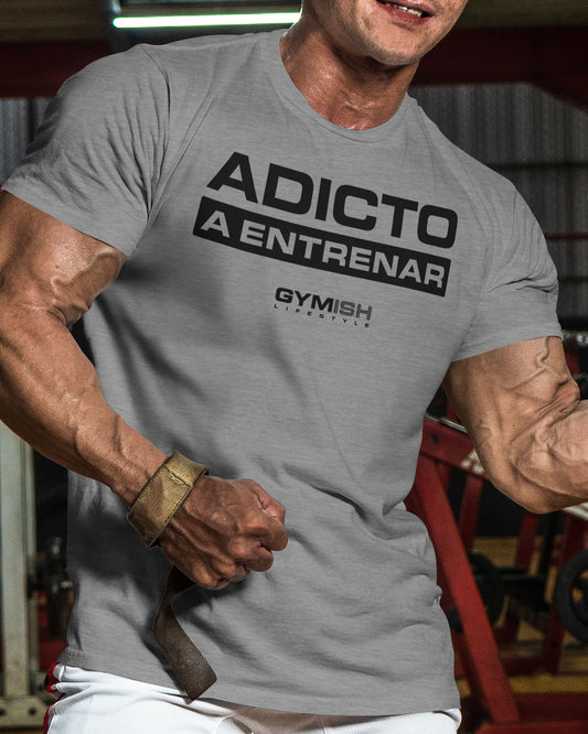 Adicto a entrenar Workout Gym T-Shirt Funny Gym Shirt for Men Camiseta de gimnasio de entrenamiento