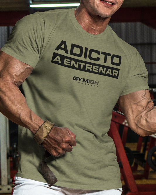 Adicto a entrenar Workout Gym T-Shirt Funny Gym Shirt for Men Camiseta de gimnasio de entrenamiento