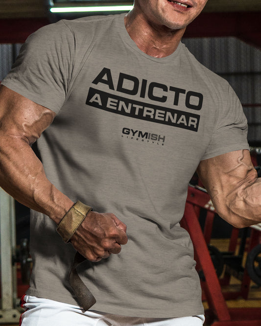 Adicto a entrenar Workout Gym T-Shirt Funny Gym Shirt for Men Camiseta de gimnasio de entrenamiento T-Shirt GYMISH LIFESTYLE