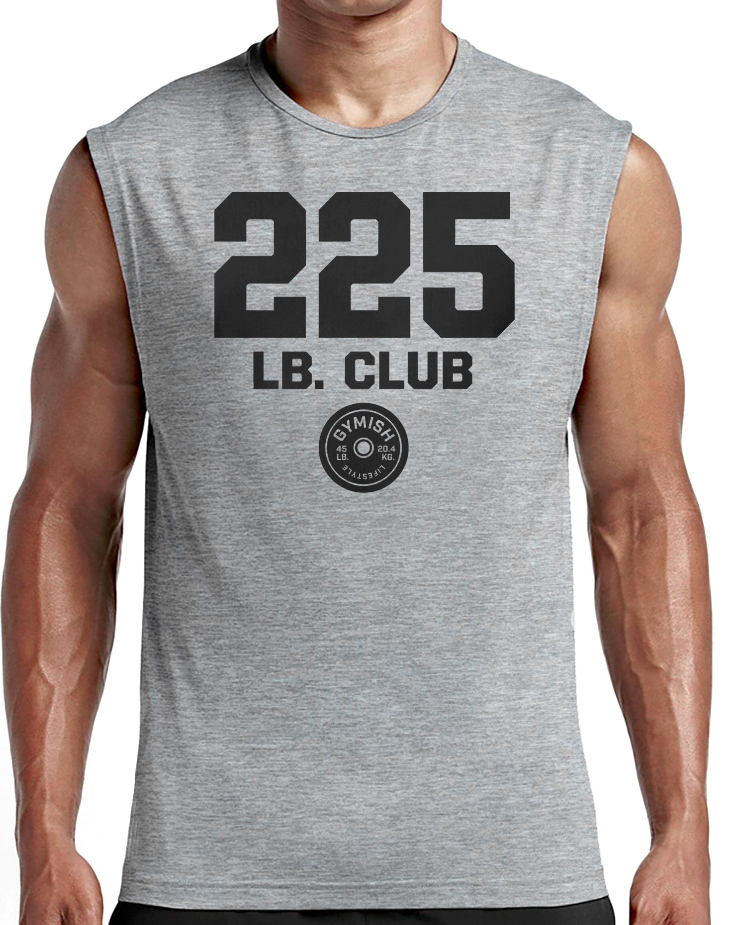 152. 225 Club Workout Funny Muscle Tank Top for Men T-Shirt GYMISH LIFESTYLE