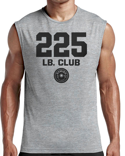 152. 225 Club Workout Funny Muscle Tank Top for Men T-Shirt GYMISH LIFESTYLE
